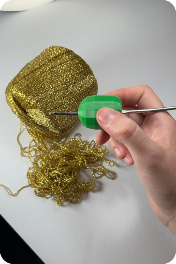 Ergonomic Crochet Hook "Cozy Grip" 4.5mm