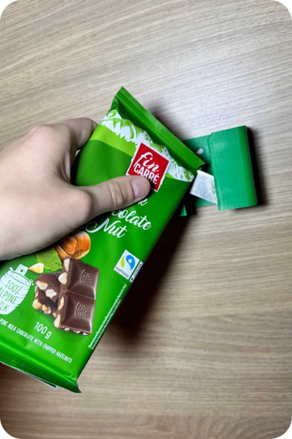 One-Handed Bag Opener